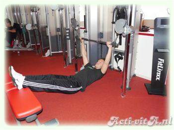 Weighted Supine Row